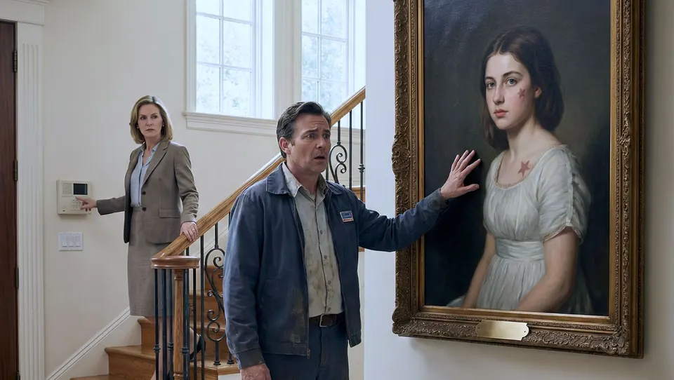 A Chance Discovery: Delivery Driver Recognizes a Familiar Face in a Portrait Bearing a Stranger's Name