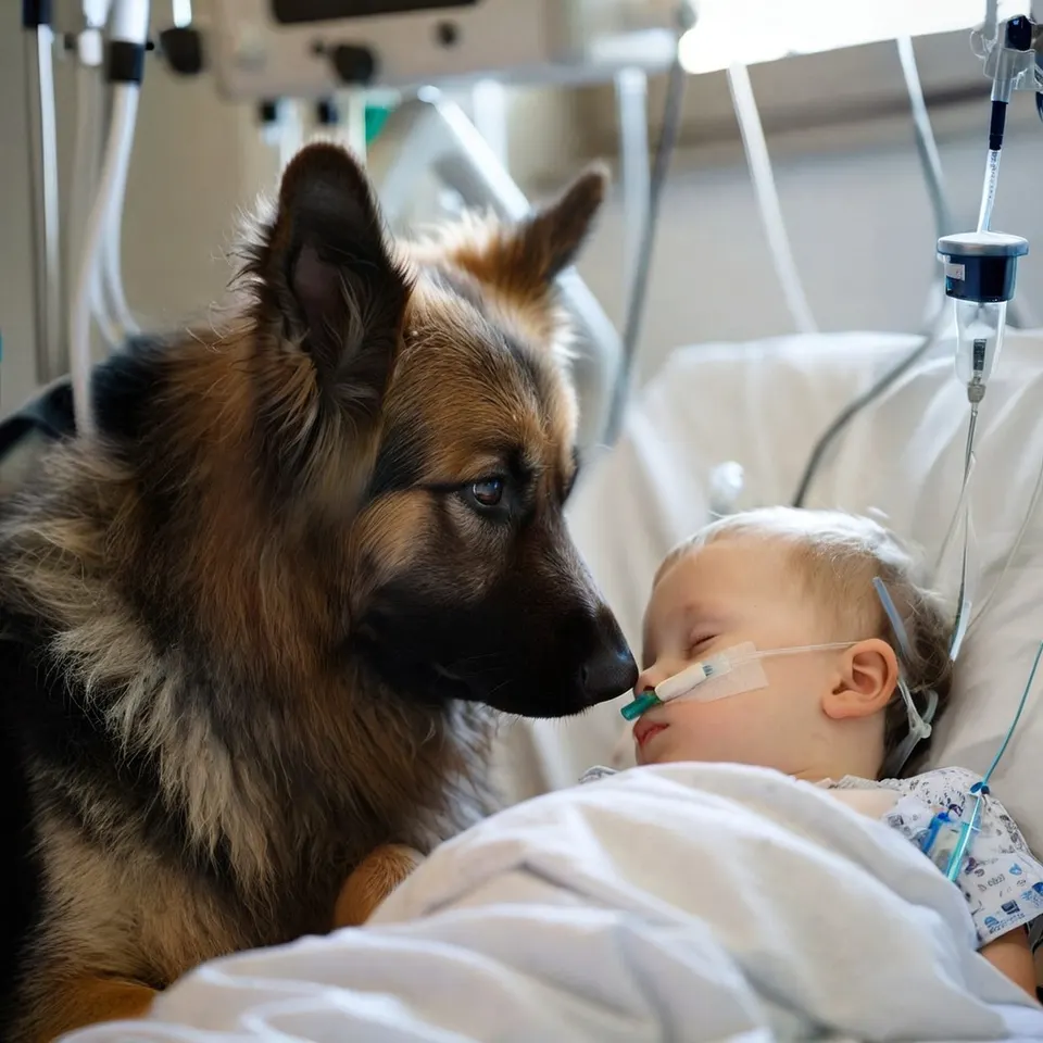Faithful Guardian: A Dog Refused to Leave the Hospital Room, and an Hour Later, Doctors Called It a "Medical Mystery"