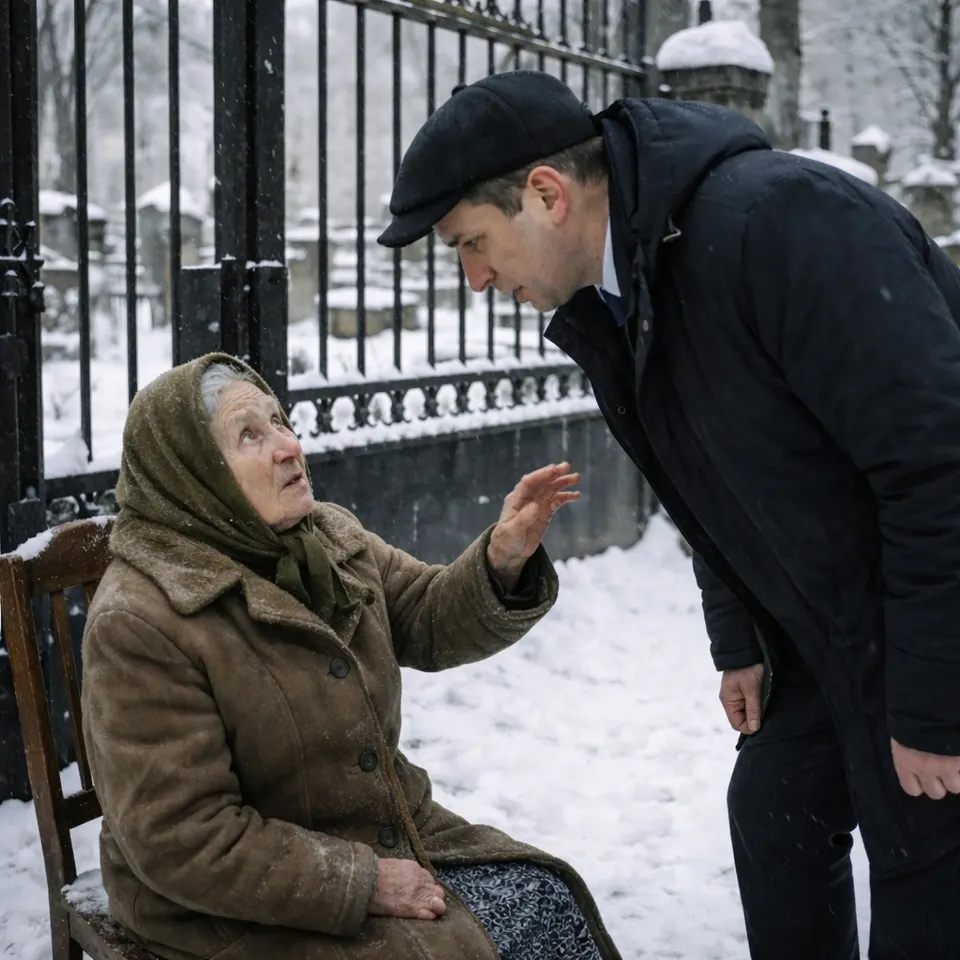 A Millionaire Handed a Donation to a Stranger at a Cemetery and Froze After Hearing Her Warning