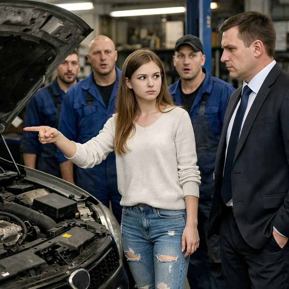 «A Woman’s Place Is in the Kitchen»: The Mechanics Laughed Until She Pointed Out Their Rookie Mistake