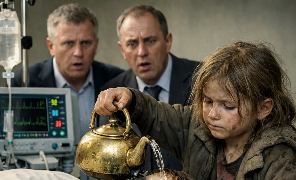 Doctors gave the millionaire's son 5 days. But the bottle a girl from the street brought made the monitors beep differently