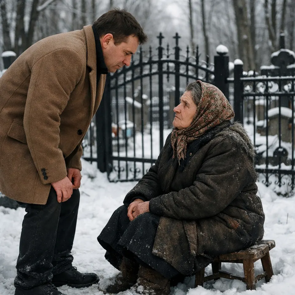 «What will you tell your daughter?»: The question from a stranger at the cemetery left the widower speechless