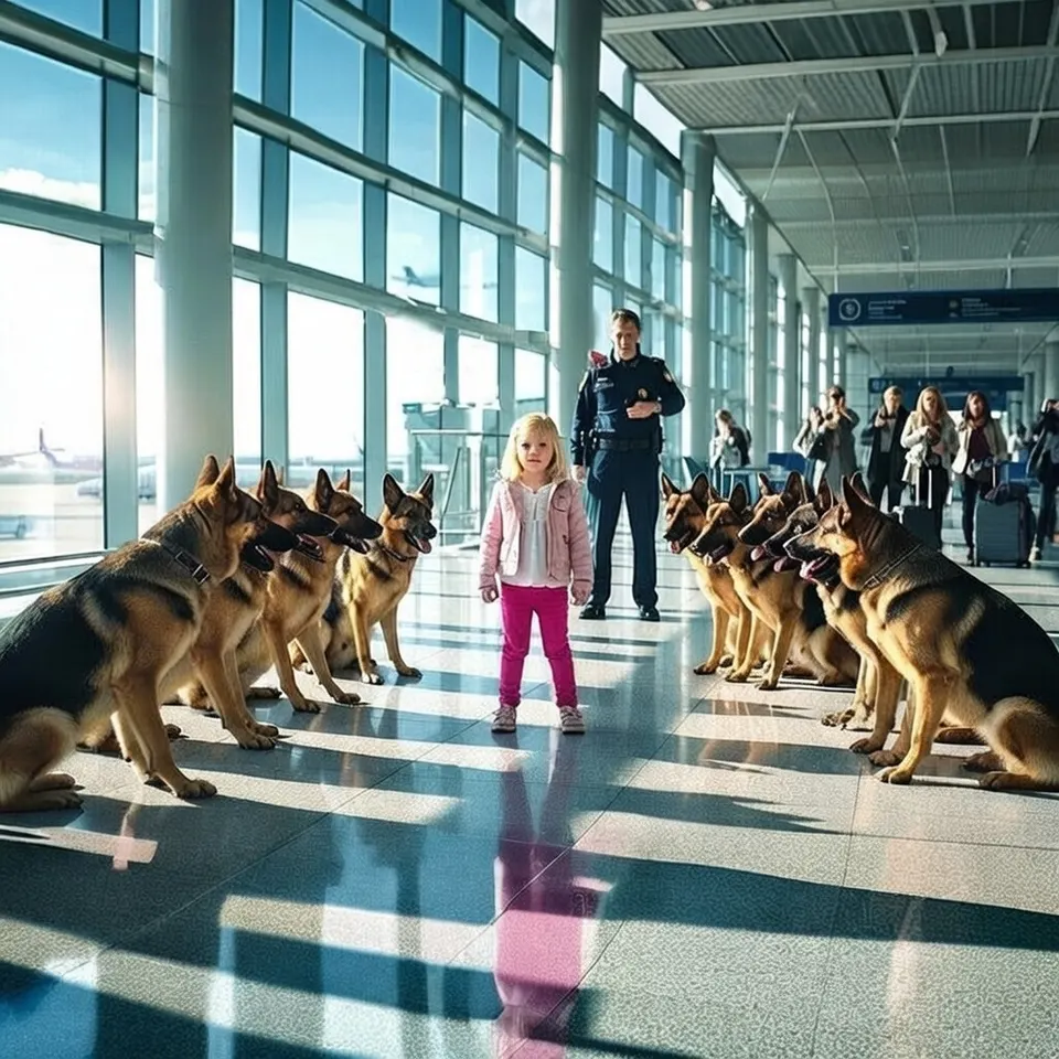 Why Service Dogs Surrounded a Little Girl: The Surprising Truth.