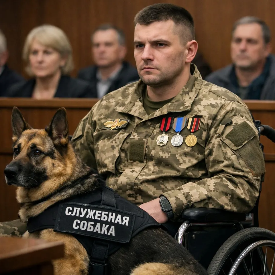 The judge's gavel was about to fall when a dog burst into the courtroom with the truth in his teeth