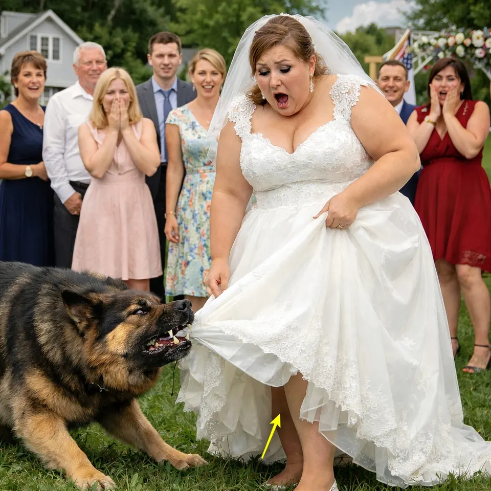 Animal Instinct: Dog Senses Danger at a Country Wedding and Springs into Action