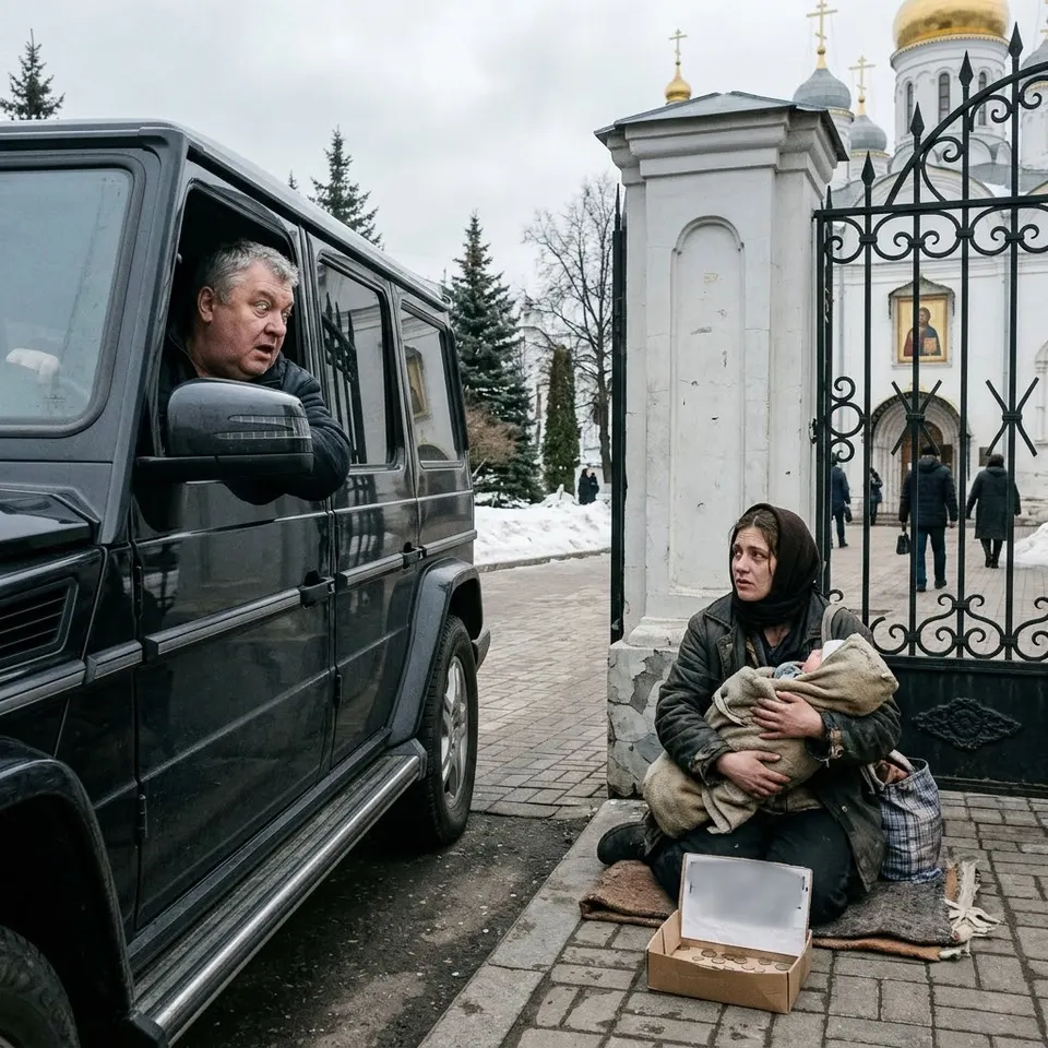 A father rolled down the window of his luxury SUV to hand out a few dollars. Then one detail made him jump out of the car