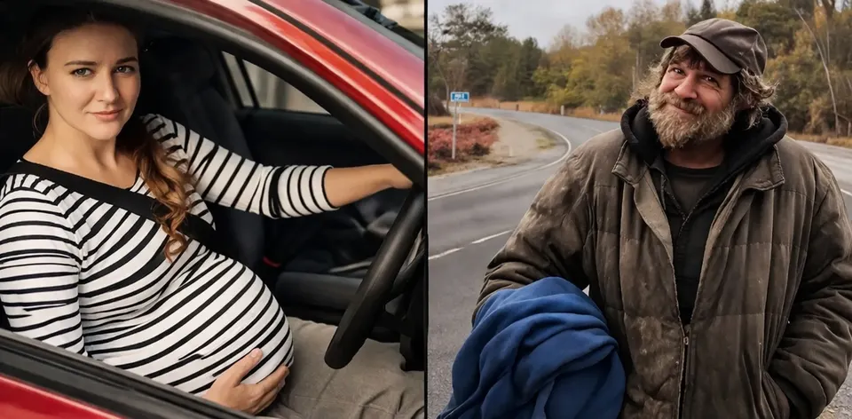 A Pregnant Cab Driver Gave a Homeless Man a Free Ride to the ER. What Was Waiting Outside Her Door the Next Morning Changed Everything