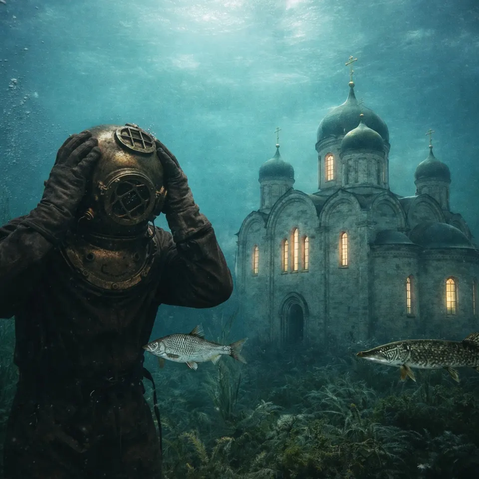 What Started as a Routine Dive to an Old Church Turned Into the Worst Nightmare of One Diver’s Life