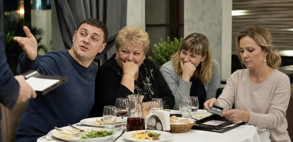 Чоловік публічно відокремив мене від родини за ресторанним столом, а за кілька хвилин сам опинився в незручному становищі