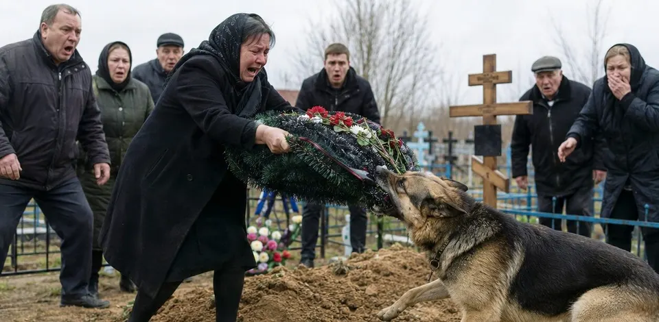Під час похорону пес несподівано зірвав жалобний вінок, і невдовзі стало ясно, що зробив він це не випадково.