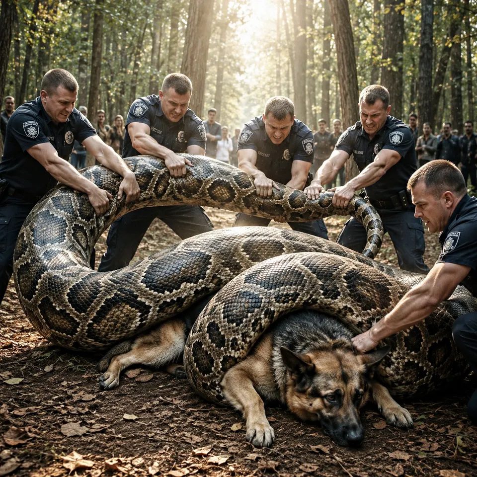 Поліцейські відчайдушно намагалися врятувати німецьку вівчарку, не знаючи, чим закінчиться ця історія