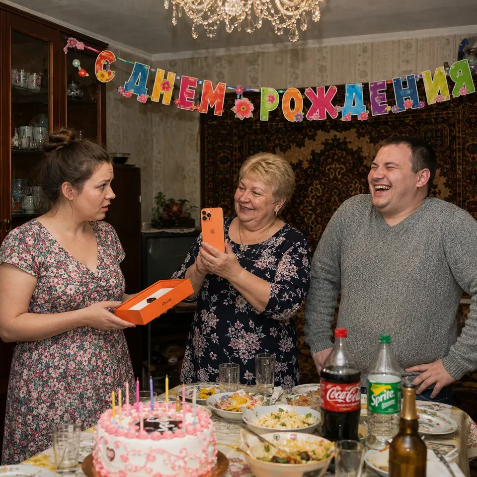 Свекровь снимала моё разочарование на новый телефон, пока муж смеялся над собственным подарком