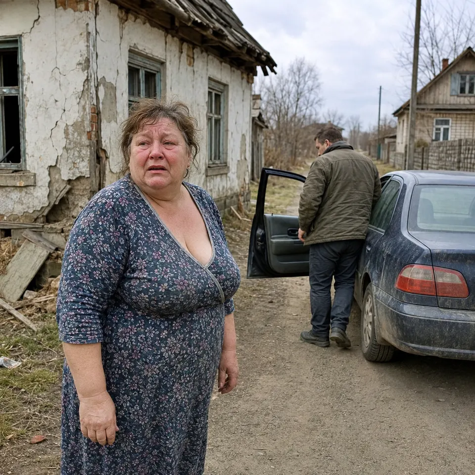 На 63-летие сын оставил мать у полуразрушенного дома в глухой деревне, не подозревая, кто живёт совсем рядом
