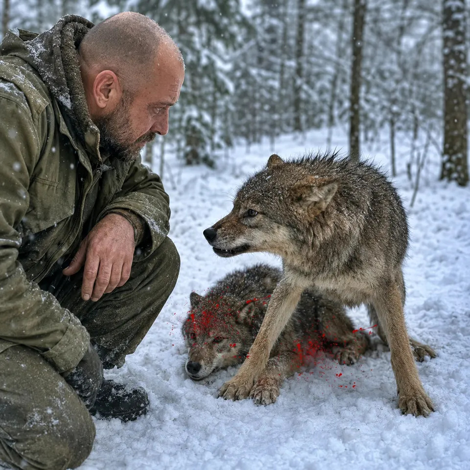 Одинокий ветеран нашёл в капкане раненого волчонка, а рядом — его брата, который не отходил от него. Эта встреча изменила судьбу всех троих