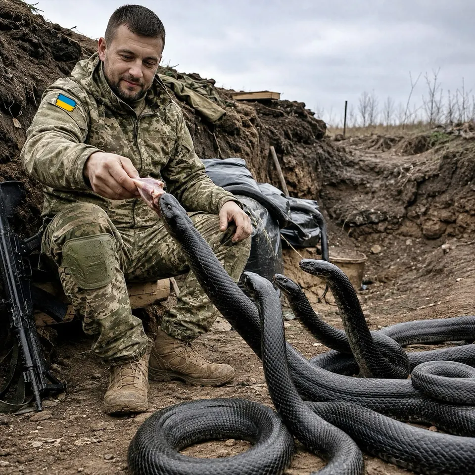 Солдат підгодовував змій задля забави… Він навіть не здогадувався, чим одного дня це обернеться…