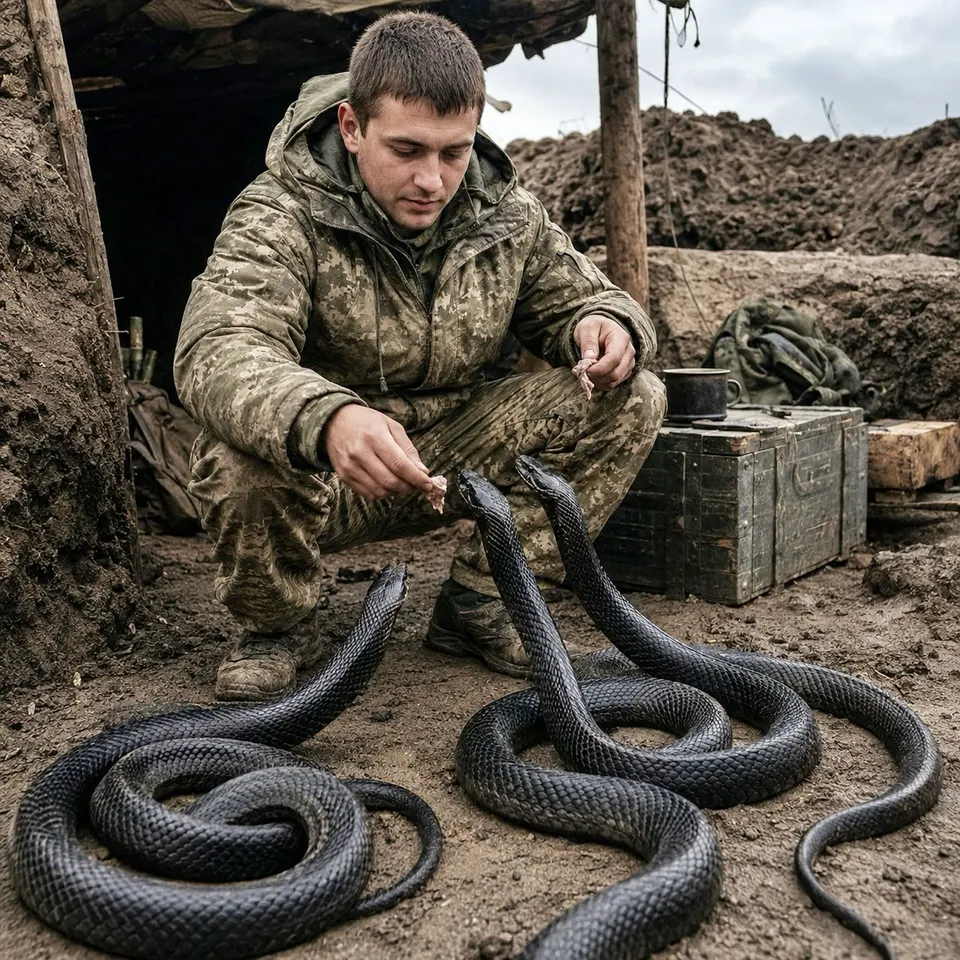 Солдат подкармливал змей ради забавы… Он даже не подозревал, чем однажды это обернётся…