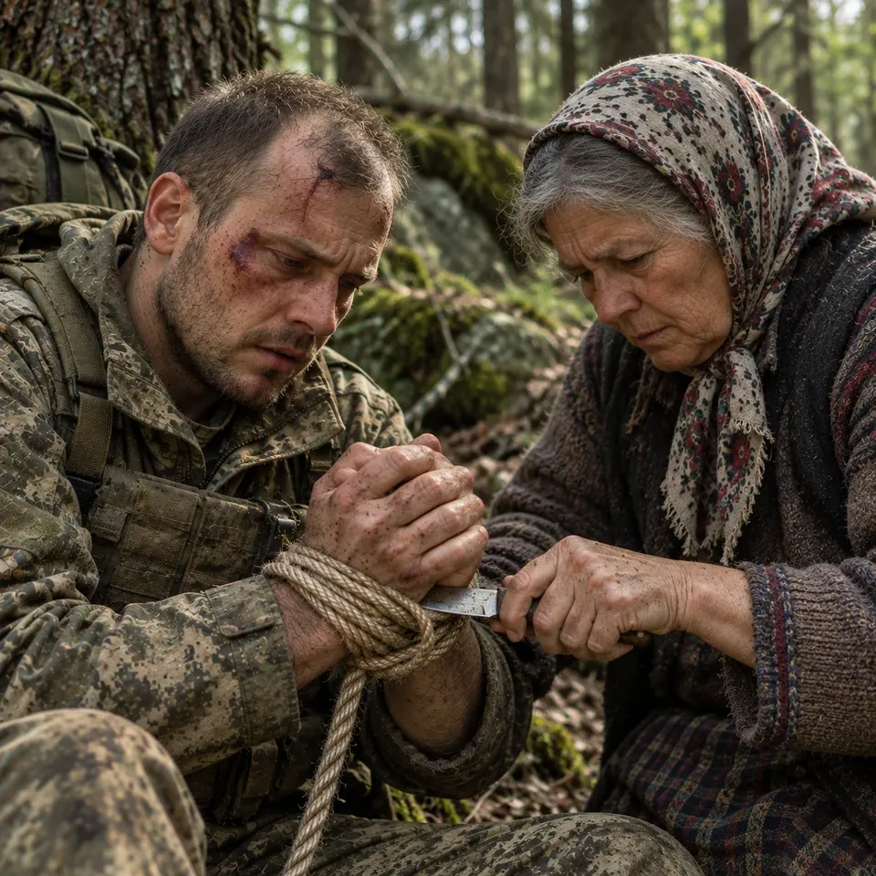 «Збираючи ягоди, знахарка знайшла в лісі зв’язаного чоловіка… але не знала, КОГО привела до свого дому…